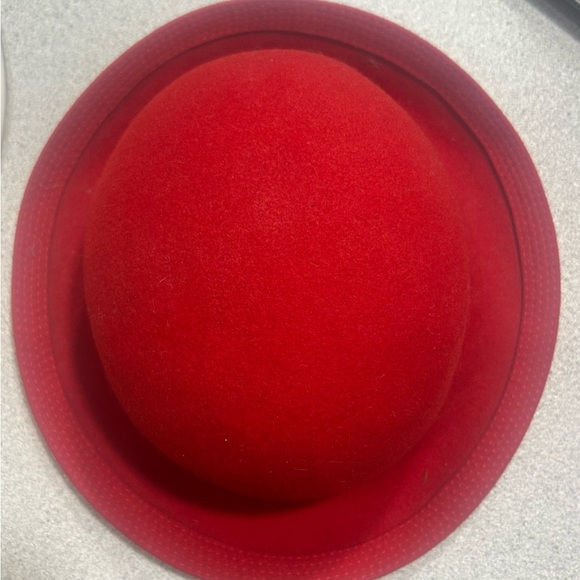 💫NWT Very Clockwork Orange Vintage Red Felt Hat by Anita Pineault.RARE FIND - Picture 2 of 6
